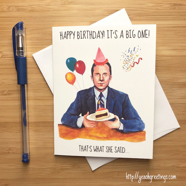 Michael Scott Office Birthday Card