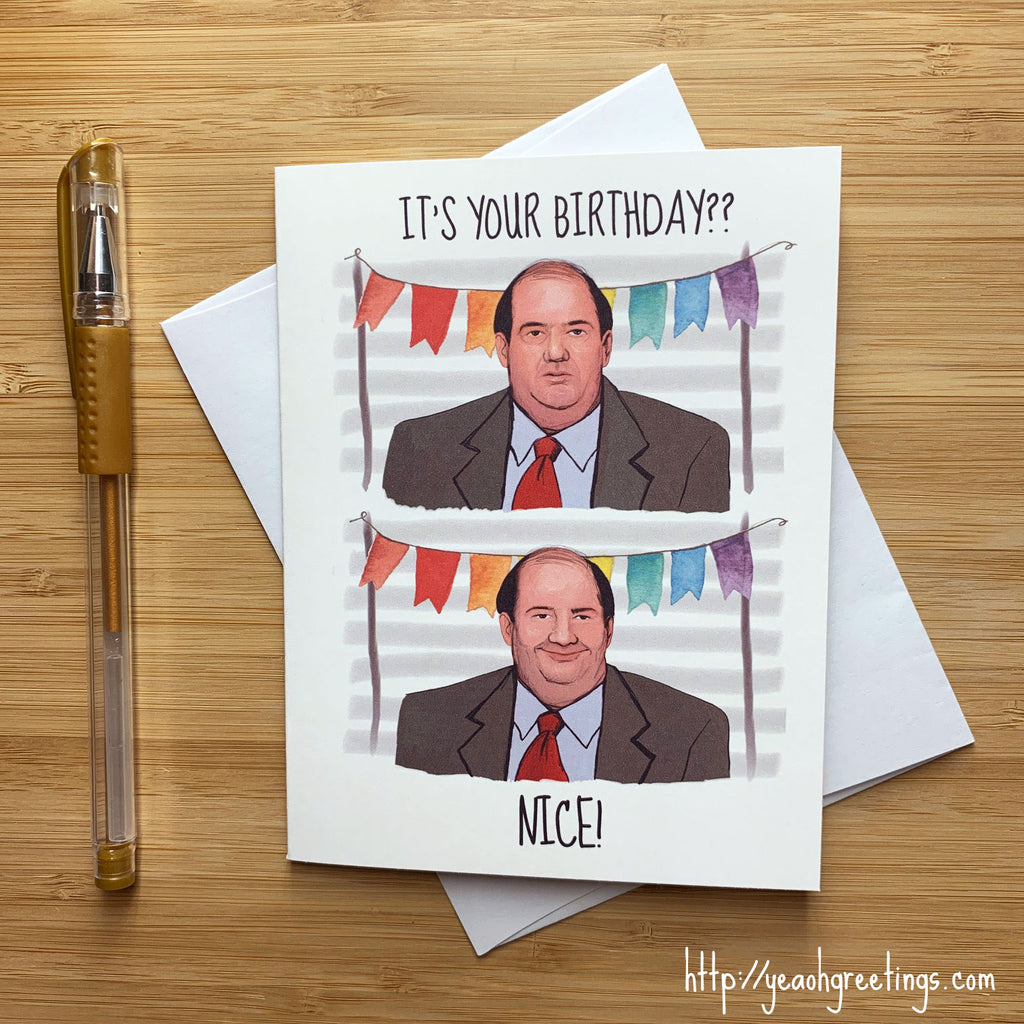 Kevin Malone Office Birthday Card
