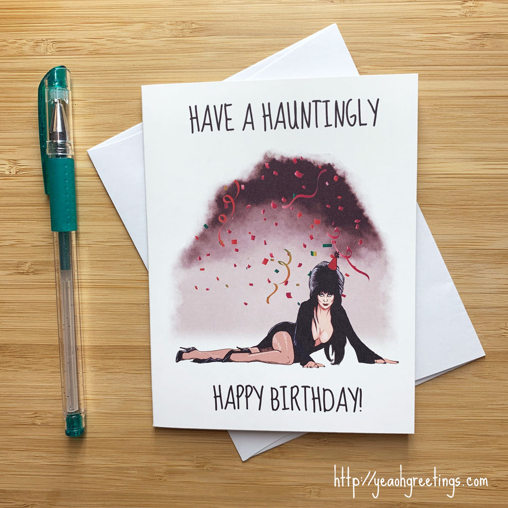 Elvira Birthday Card
