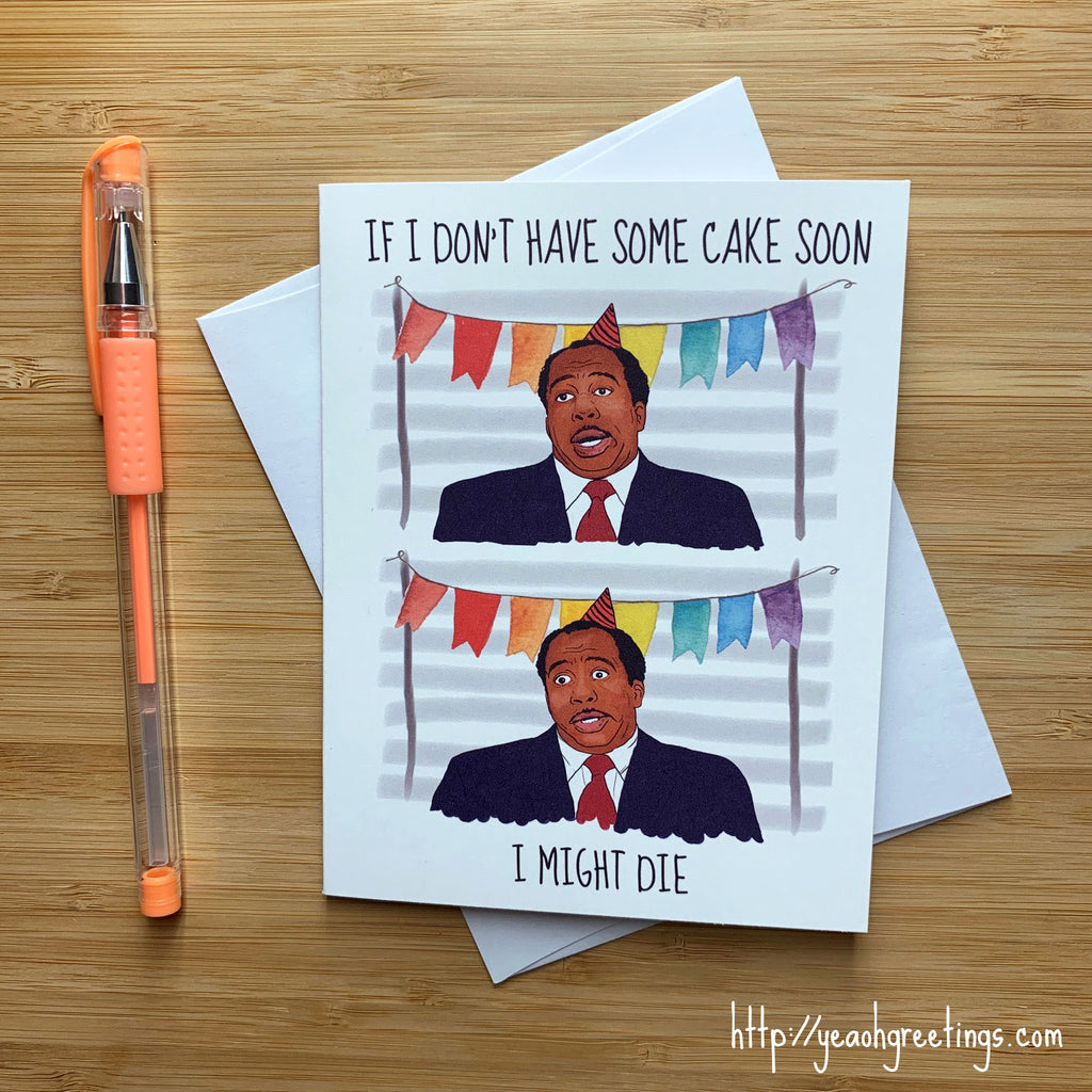 Stanley the Office Birthday Card