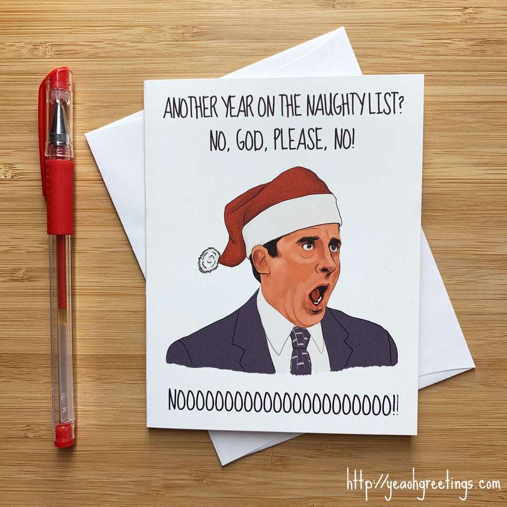 Michael Scott 'Nooo' Christmas Card