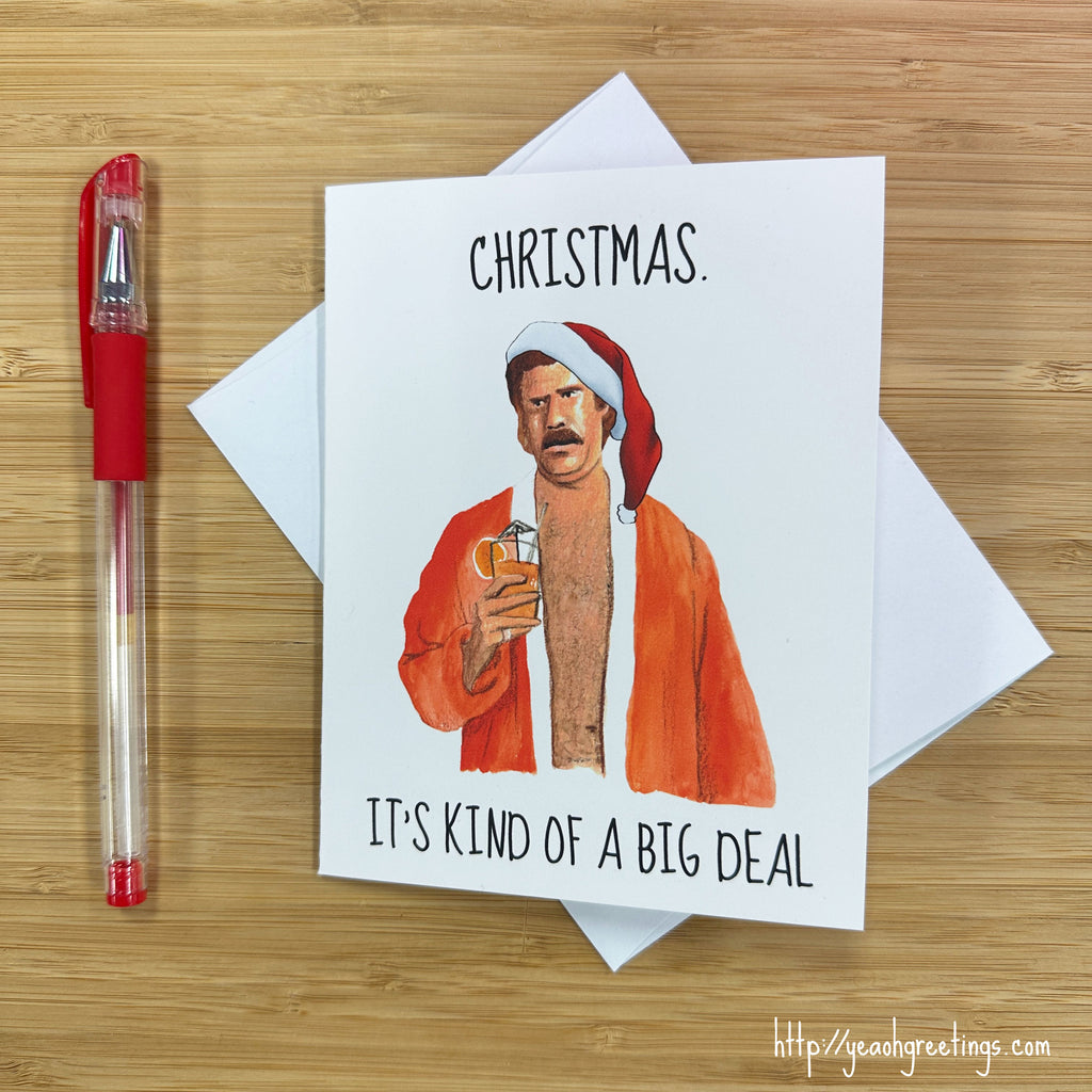 Ron Burgundy Christmas Card