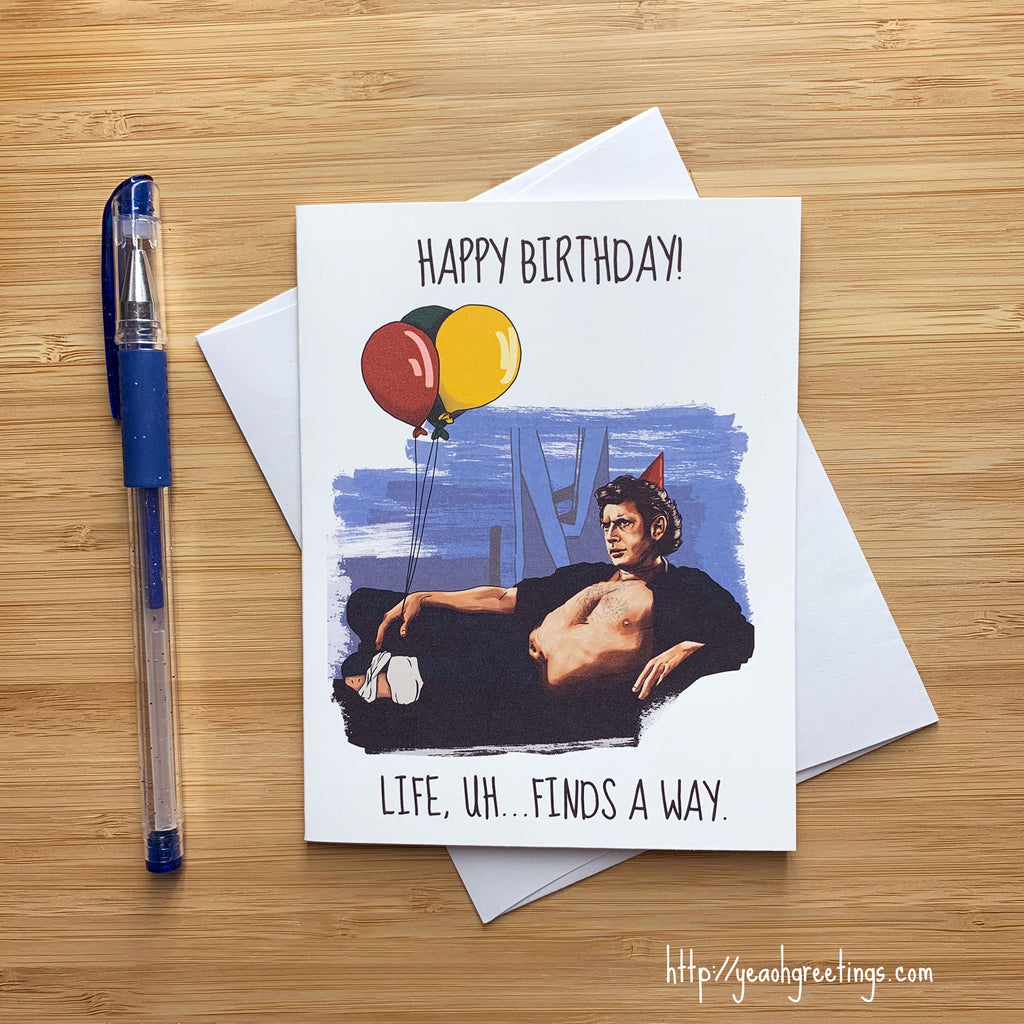 Funny Jeff Goldblum Birthday Card