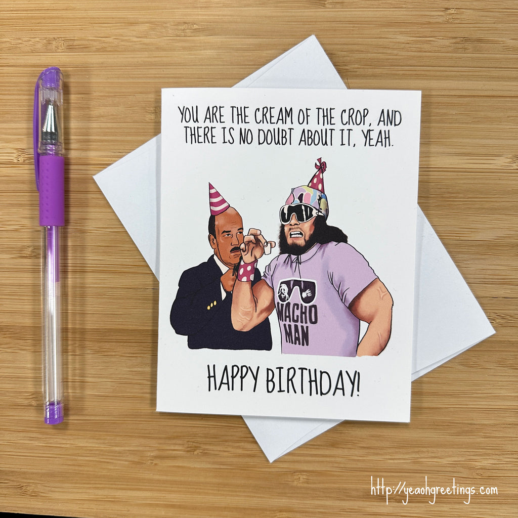 Funny Wrestler Birthday Card
