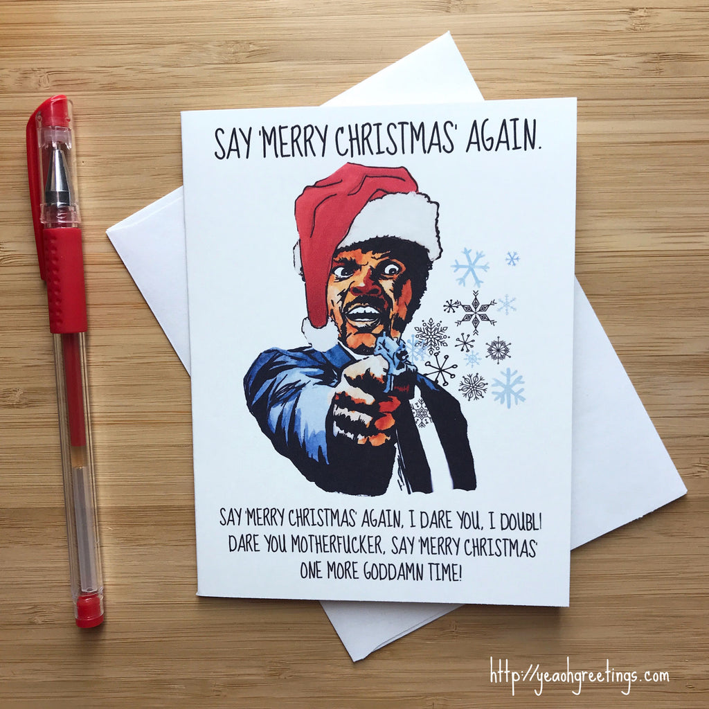 Pulp Fiction Christmas Card