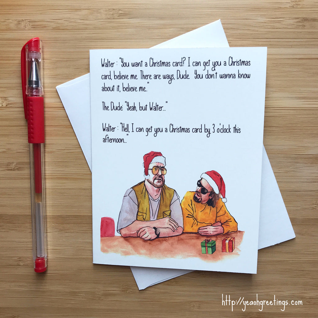 Big Lebowski Christmas Card