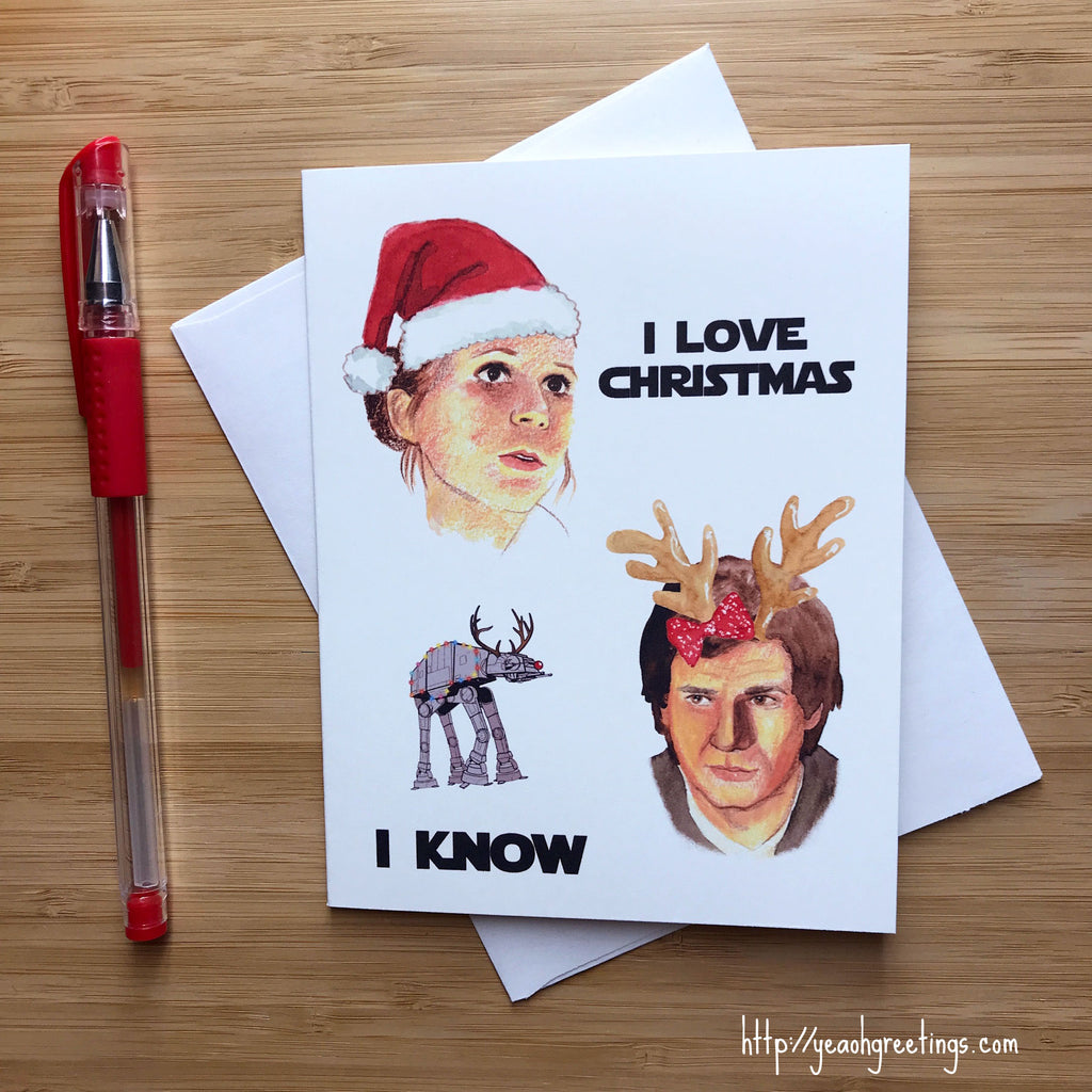 Leia and Han Christmas Card