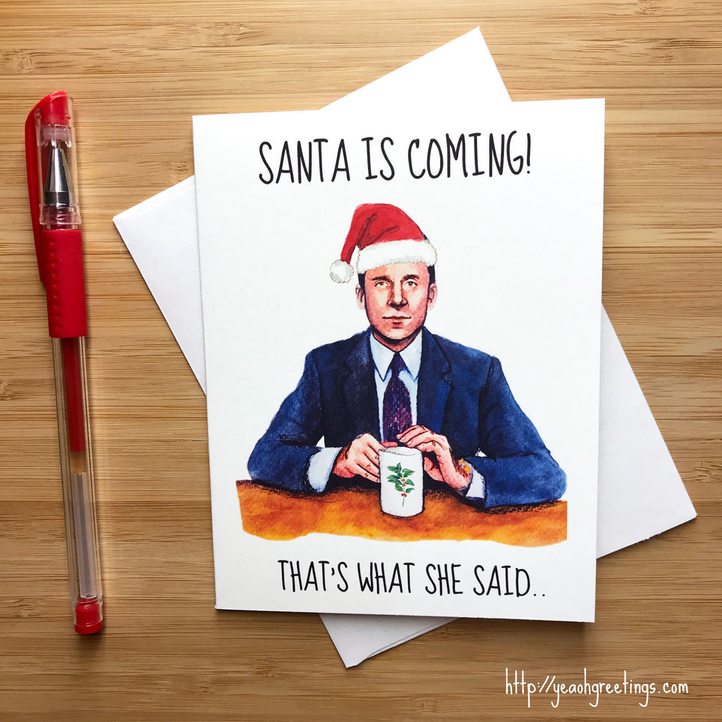 Michael Scott Office Christmas Card