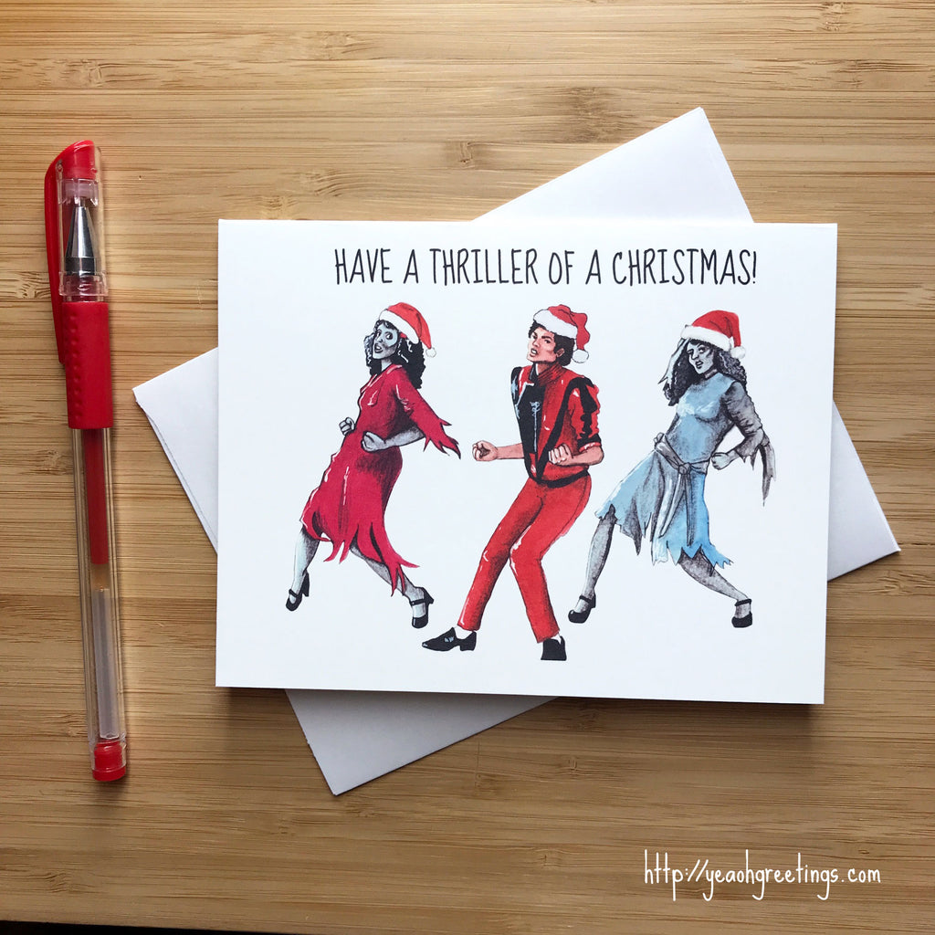 MJ Thriller Christmas Card