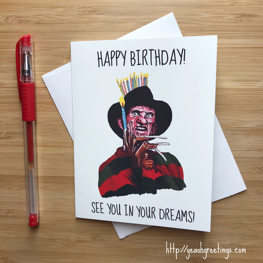 Freddy Krueger Birthday Card