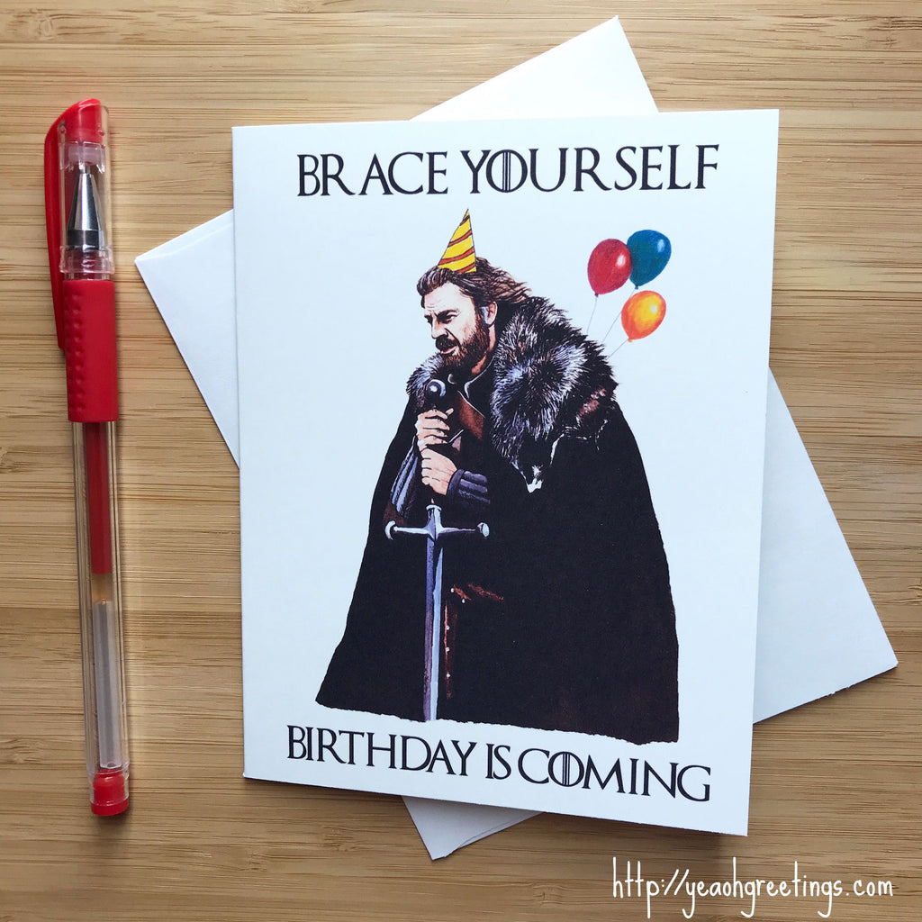 Lannister GOT Birthday Card