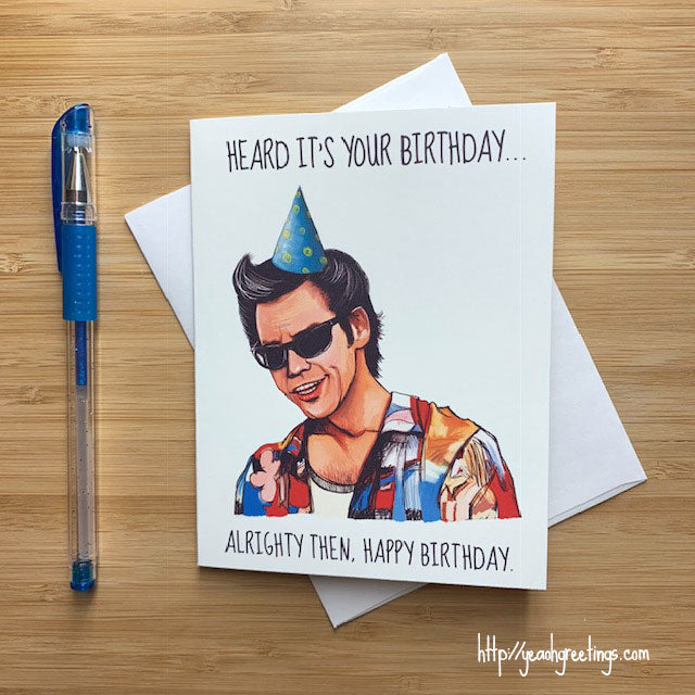 Ace Ventura Birthday Card