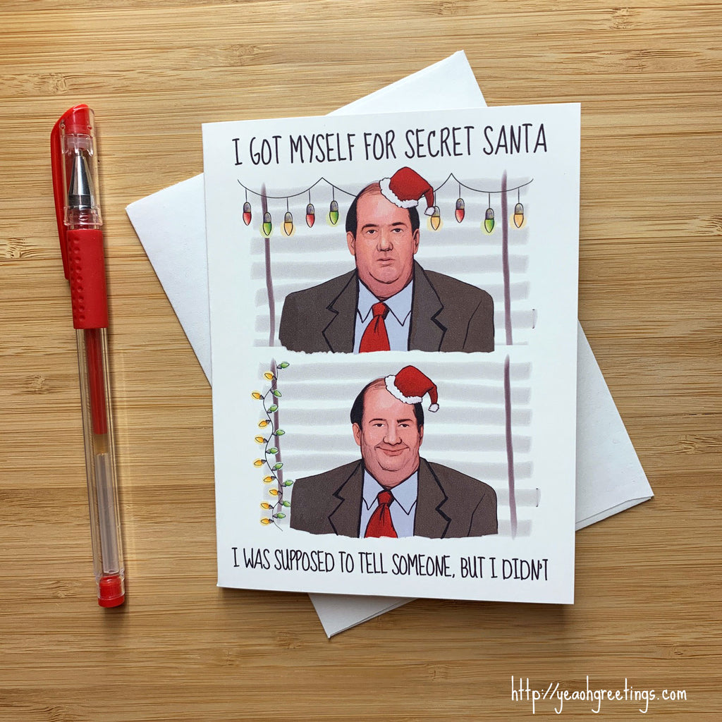 Kevin The Office Christmas Card