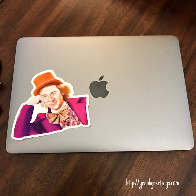 Willy Wonka Vinyl Sticker