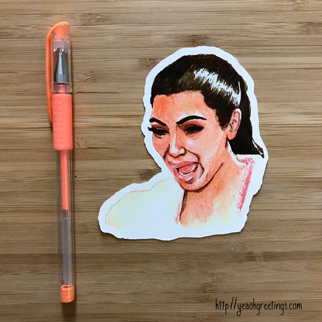 Kim Kardashian Vinyl Sticker