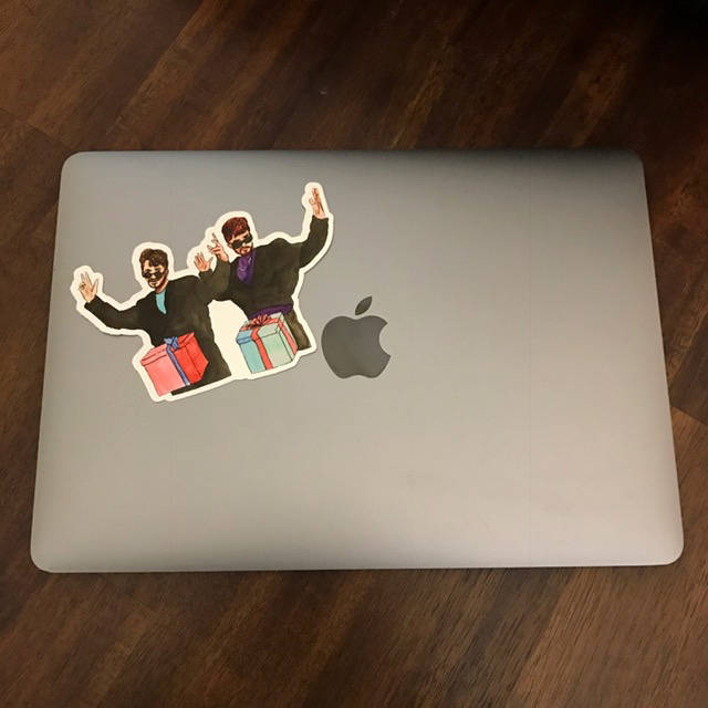 Dick in a Box Vinyl Sticker
