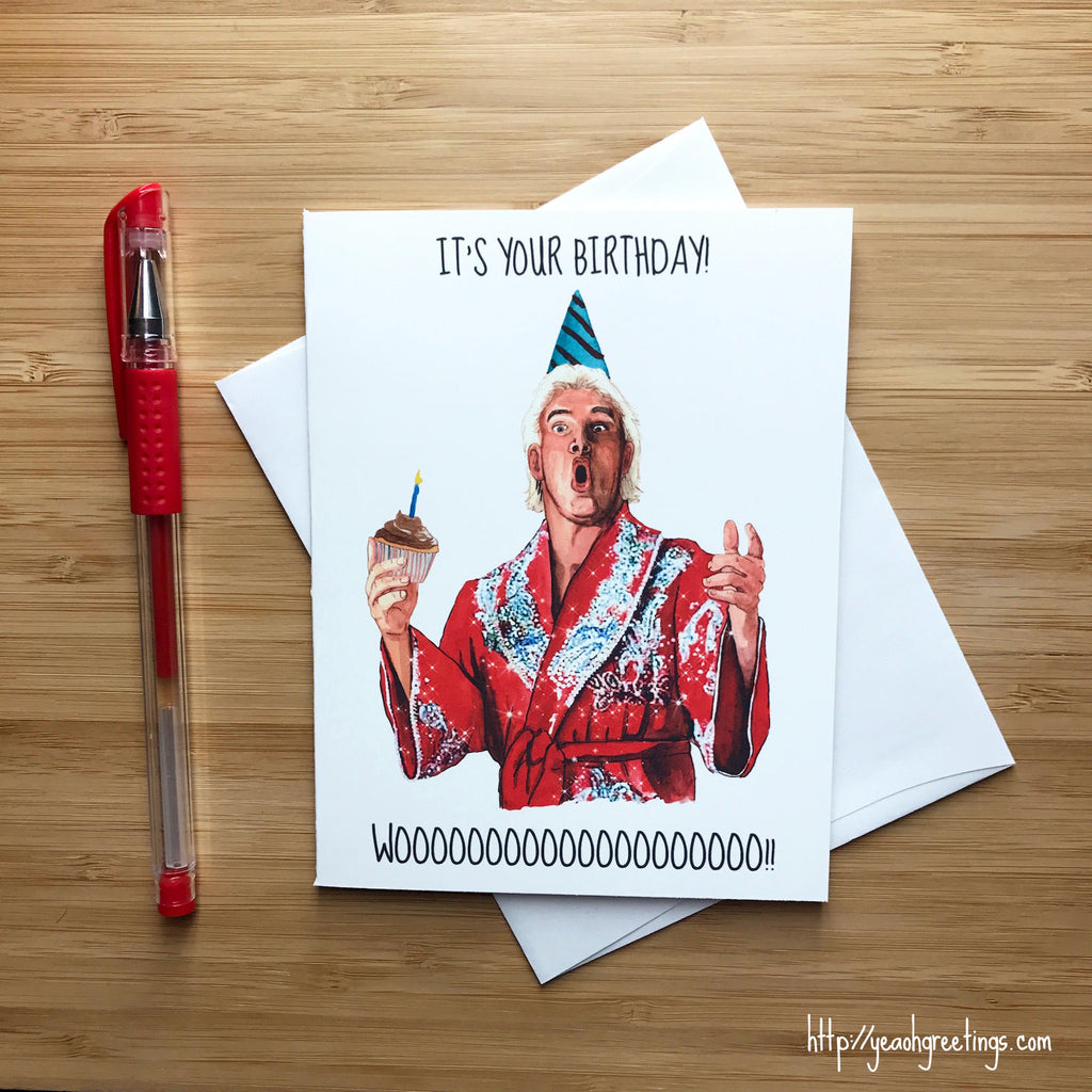 Ric Flair wwf Birthday Card