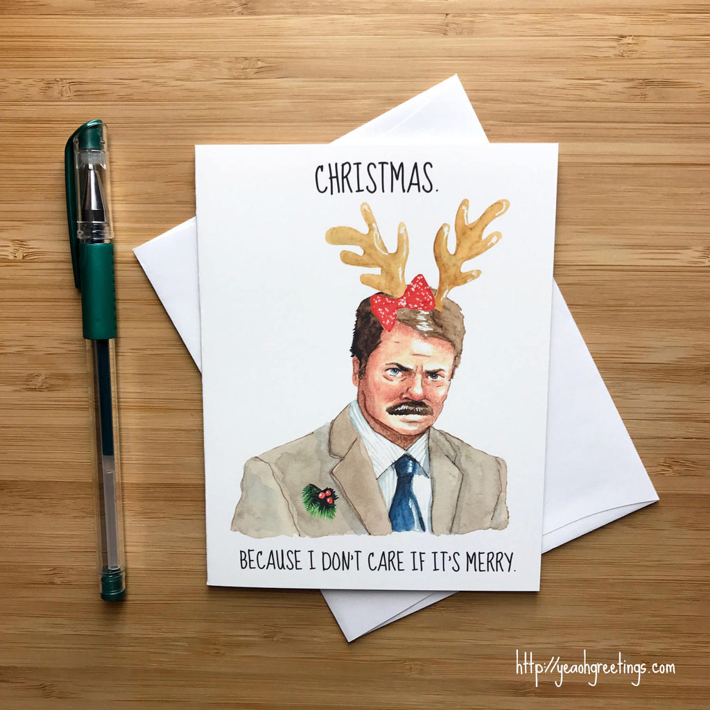 Ron Swanson Christmas Card