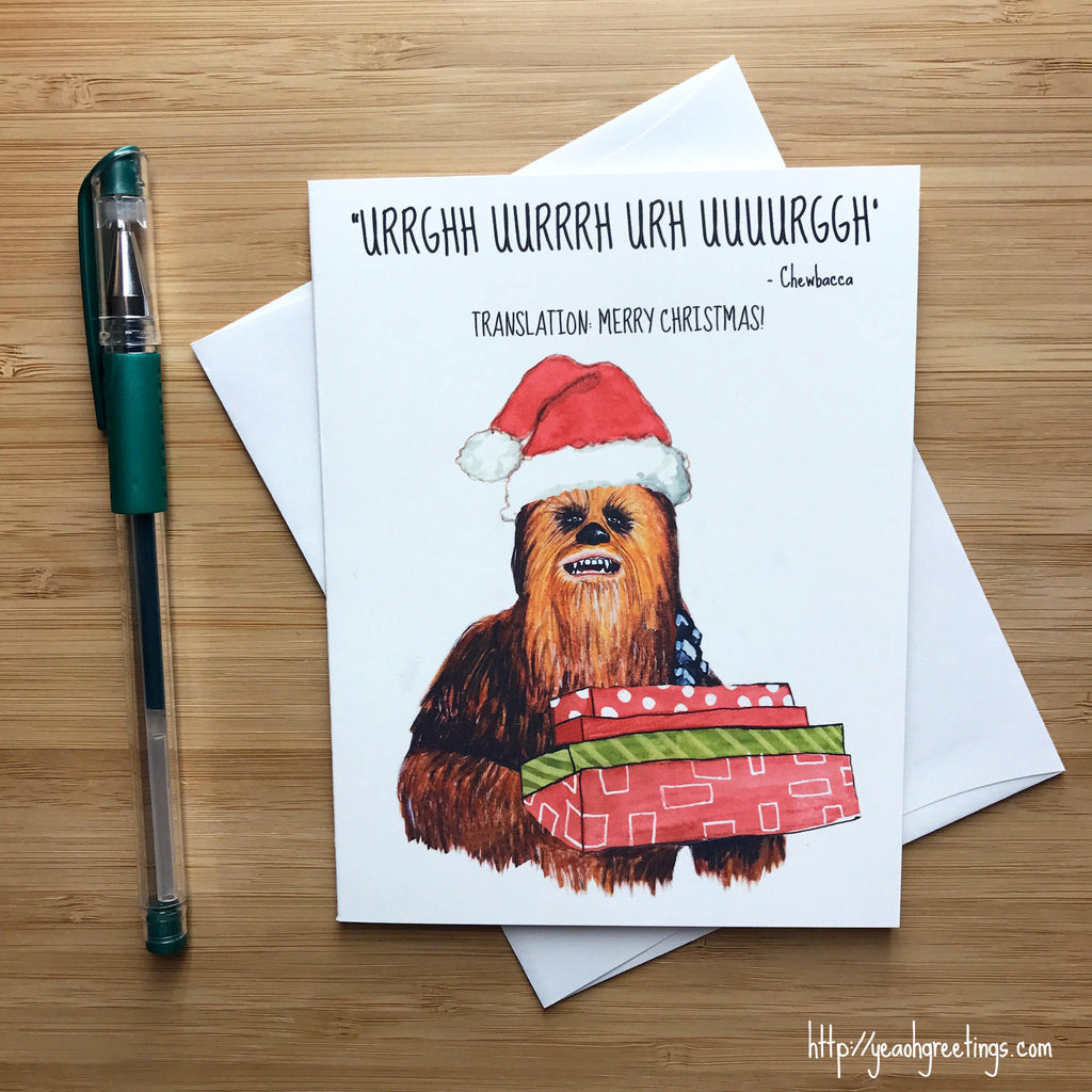 Chewbacca Christmas Card