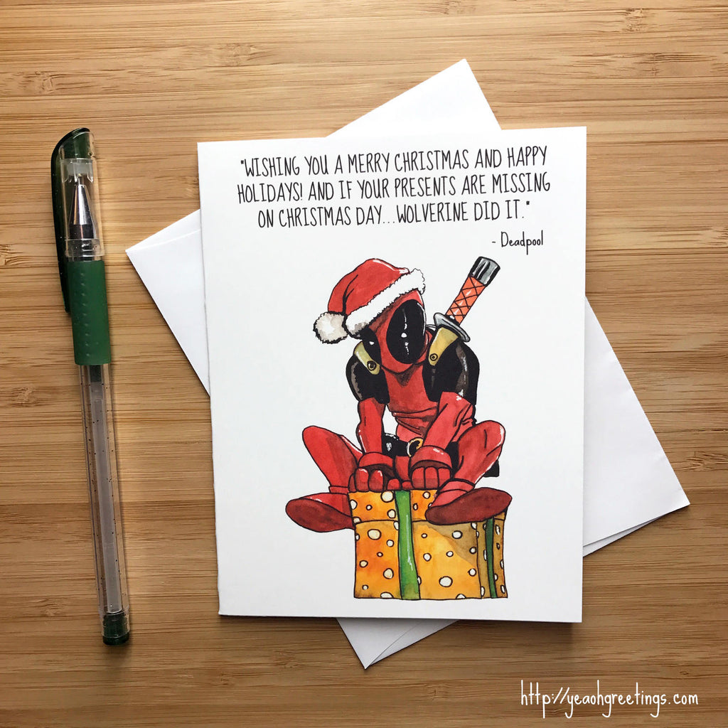 Deadpool Christmas Card