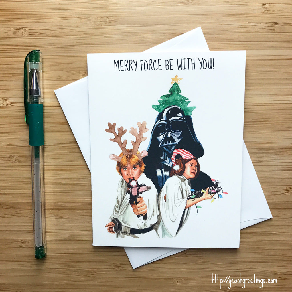 star wars christmas card