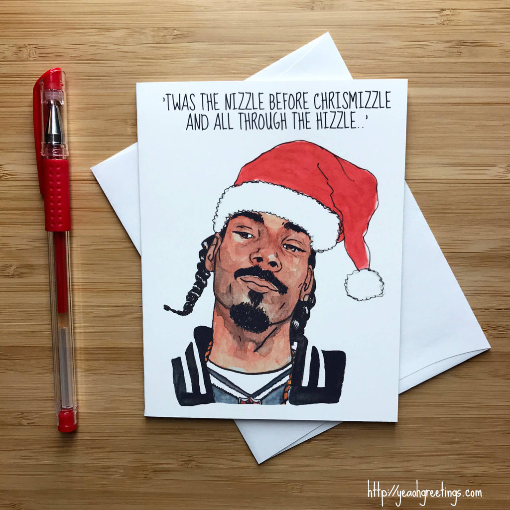 Funny Chrismizzle Christmas Card