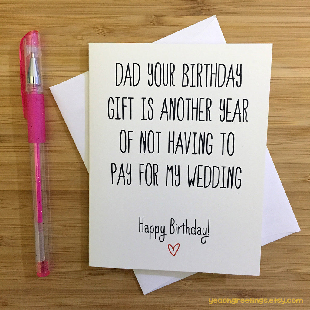 Funny Birthday Dad Card